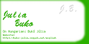 julia buko business card