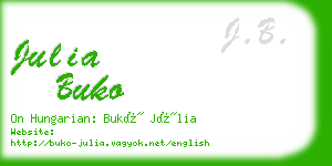 julia buko business card